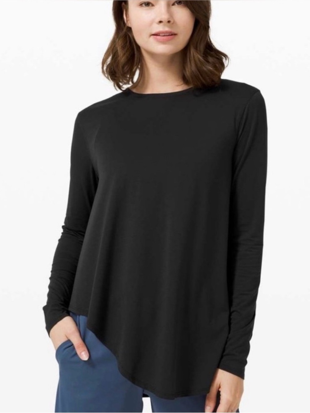 Lululemon | Lifted Balance Long Sleeve Top in Black, size 10